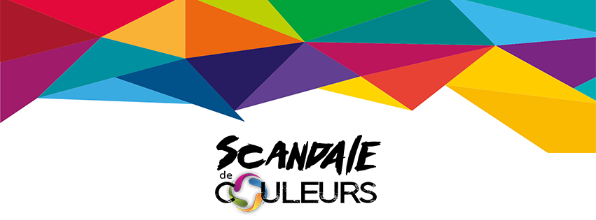 bannière Scandale de couleurs pour le site Karine Boulay Studio de design et création web
